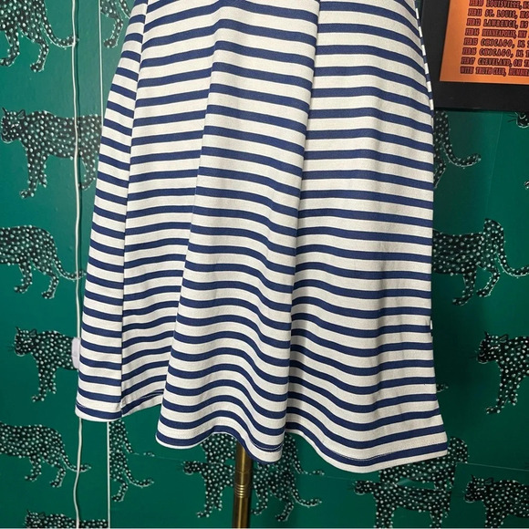 H&M DIVIDED Blue and White Striped Scoop Neck A Line Mini Tank Dress Size 4 - Picture 5 of 7